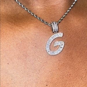 Letter G Bling Necklace